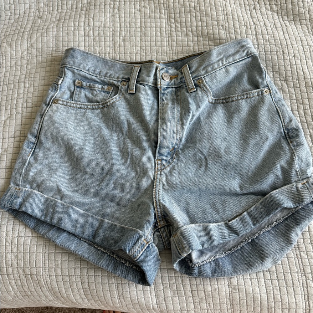 Levi a line denim shorts